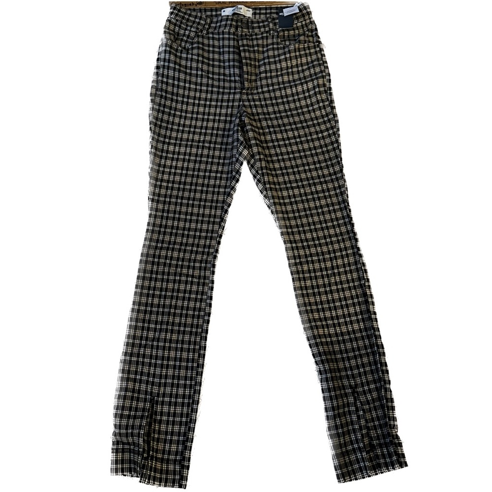 Hollister ultra high rise plaid stretch pants